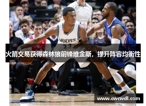 火箭交易获得森林狼前锋维金斯，提升阵容均衡性